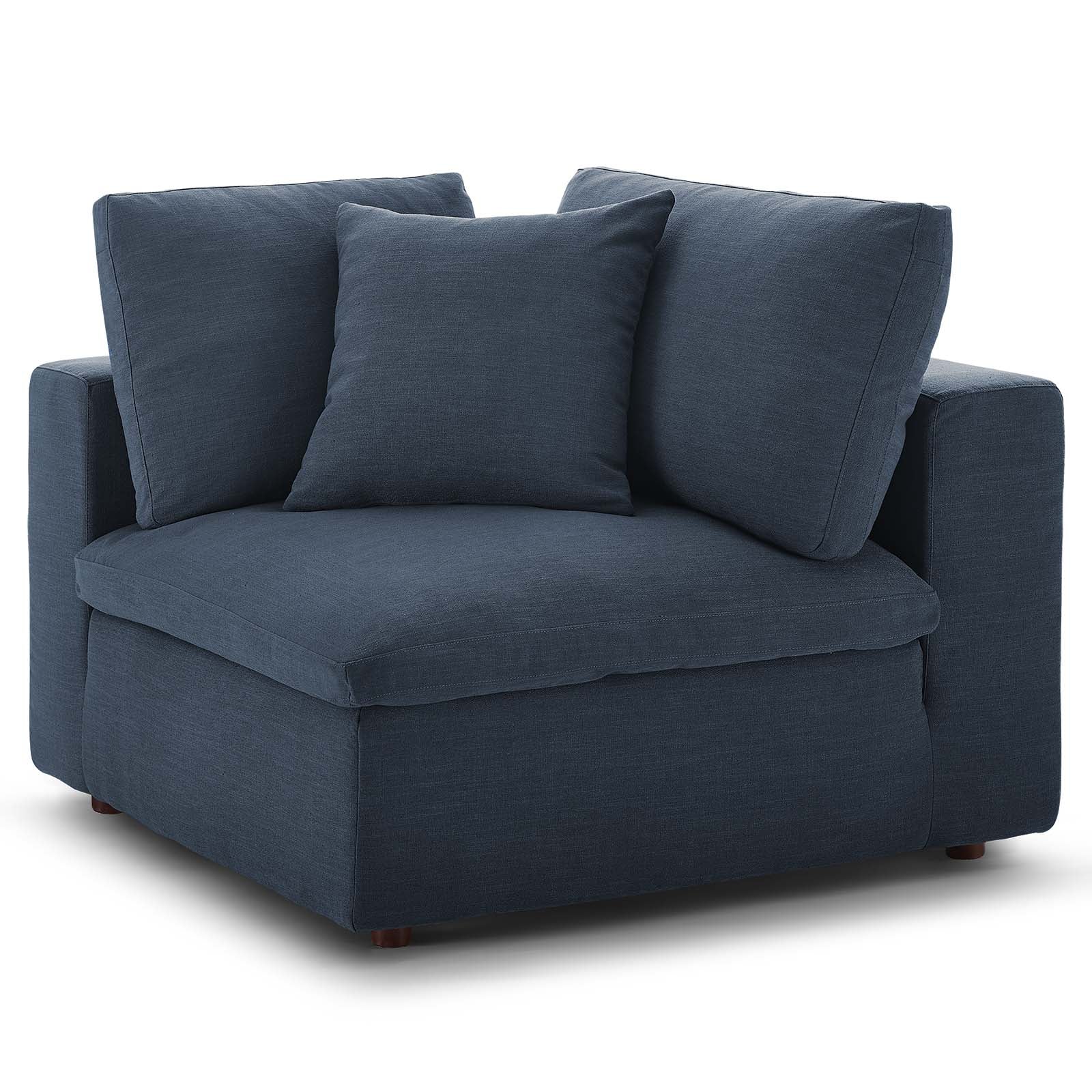 Commix Down Filled Overstuffed Corner Chair - Ultra Plush Comfort for Living Room, Bedroom & Reading Nook