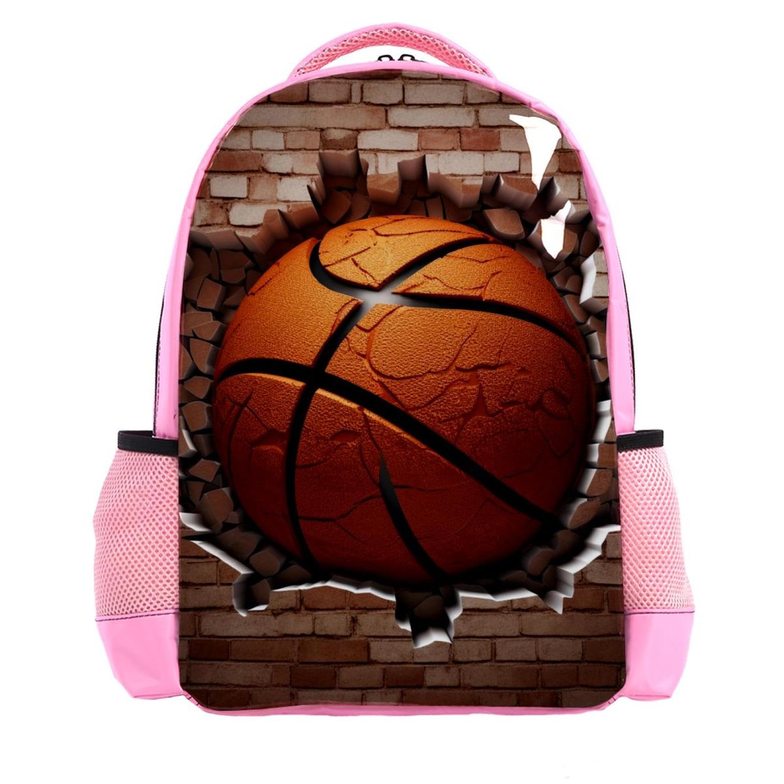 Men's & Women's Travel Backpack with Basketball Wall Texture - Durable Carry-On Backpack for Gym, Work, School & Outdoor Adventures