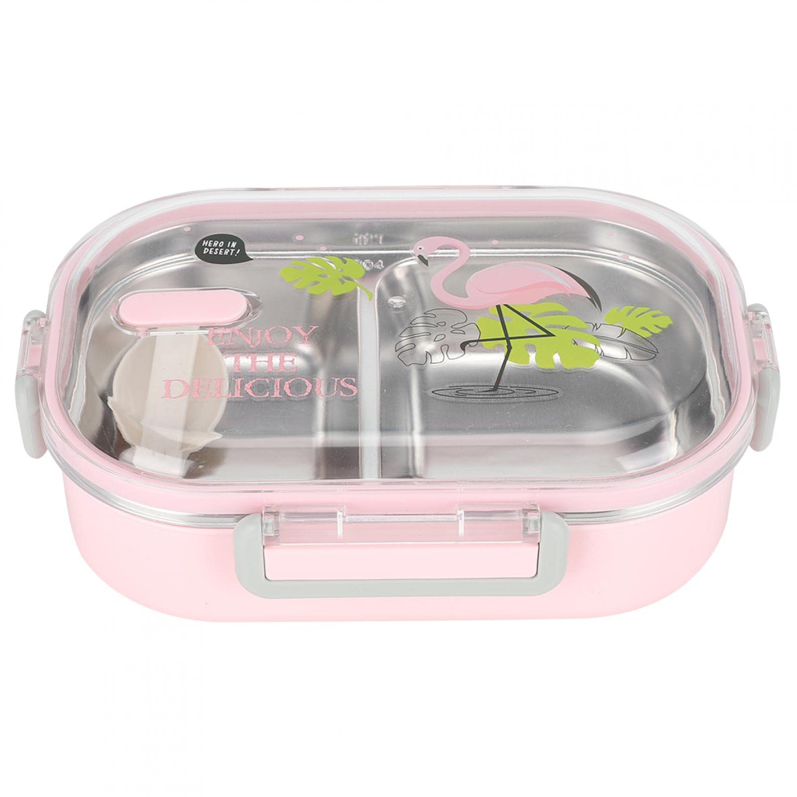Leakproof Bento Lunch Box for Adults & Kids - Lightweight, Portable for Office, School & Travel - Pink | Ideal for Meal Prep, Picnics & On-the-Go Dining