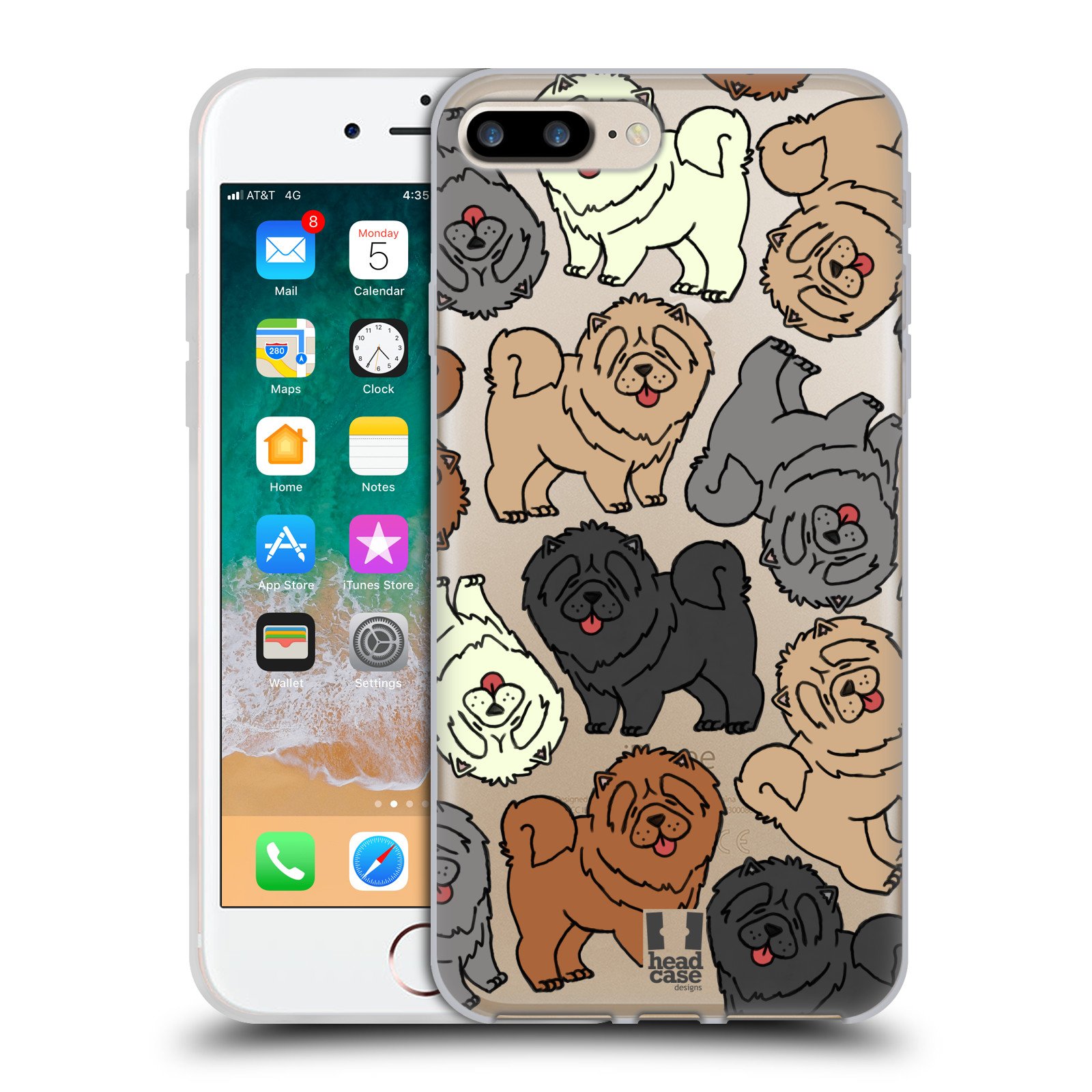 Chow Chow Dog Breed Soft Gel Phone Case - Compatible with iPhone 7 Plus & iPhone 8 Plus | Cute Protective Cover for Dog Lovers | Perfect Gift for Pet Owners & Daily Use