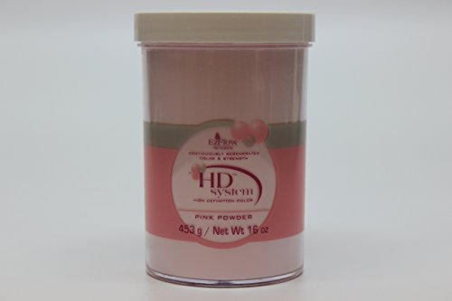 EZ Flow High Definition Powder False Nails - Pink Acrylic Nail Kit (16oz) for Salon Quality Manicures at Home | Perfect for Weddings, Parties & Special Occasions