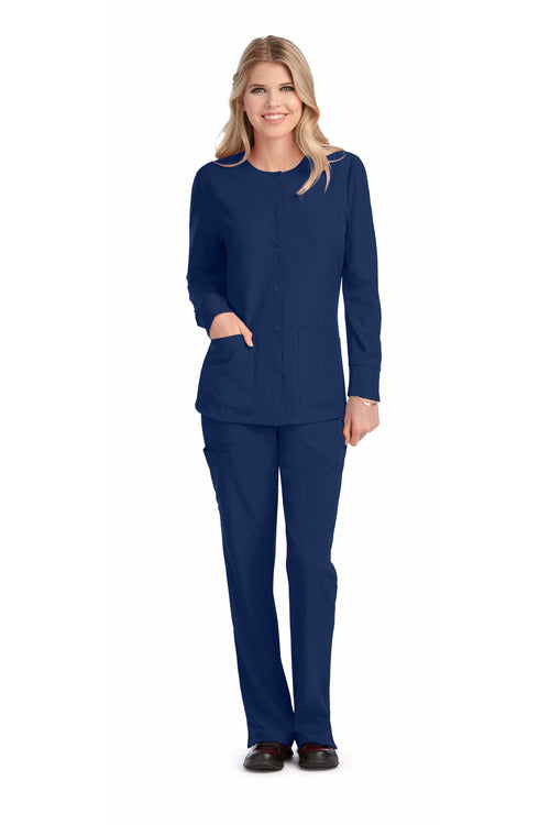 Women's Comfortable & Durable Scrub Jacket for Nurses & Healthcare Workers - Sizes 2XL to 5XL | TSS Outlet | Perfect for Hospital Shifts, Medical Work & Clinical Duties