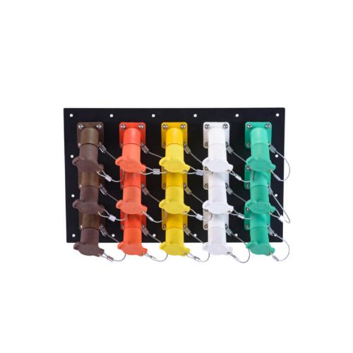 1200A Non-Metallic Female Double Set Screw 15-Position CAM Lock Panel - Ideal for Industrial Electrical Distribution & Power Panels