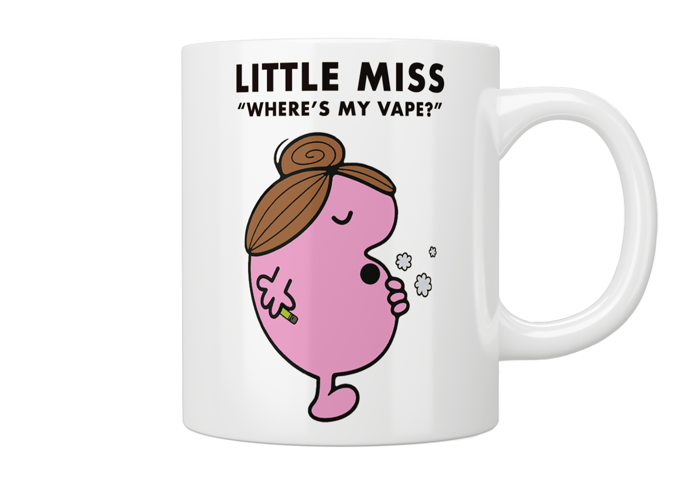 Little Miss Where's My Vape? Funny Novelty Coffee Mug - Perfect Gift for Vape Lovers & Humor Enthusiasts - Great for Home, Office or Gag Gifts