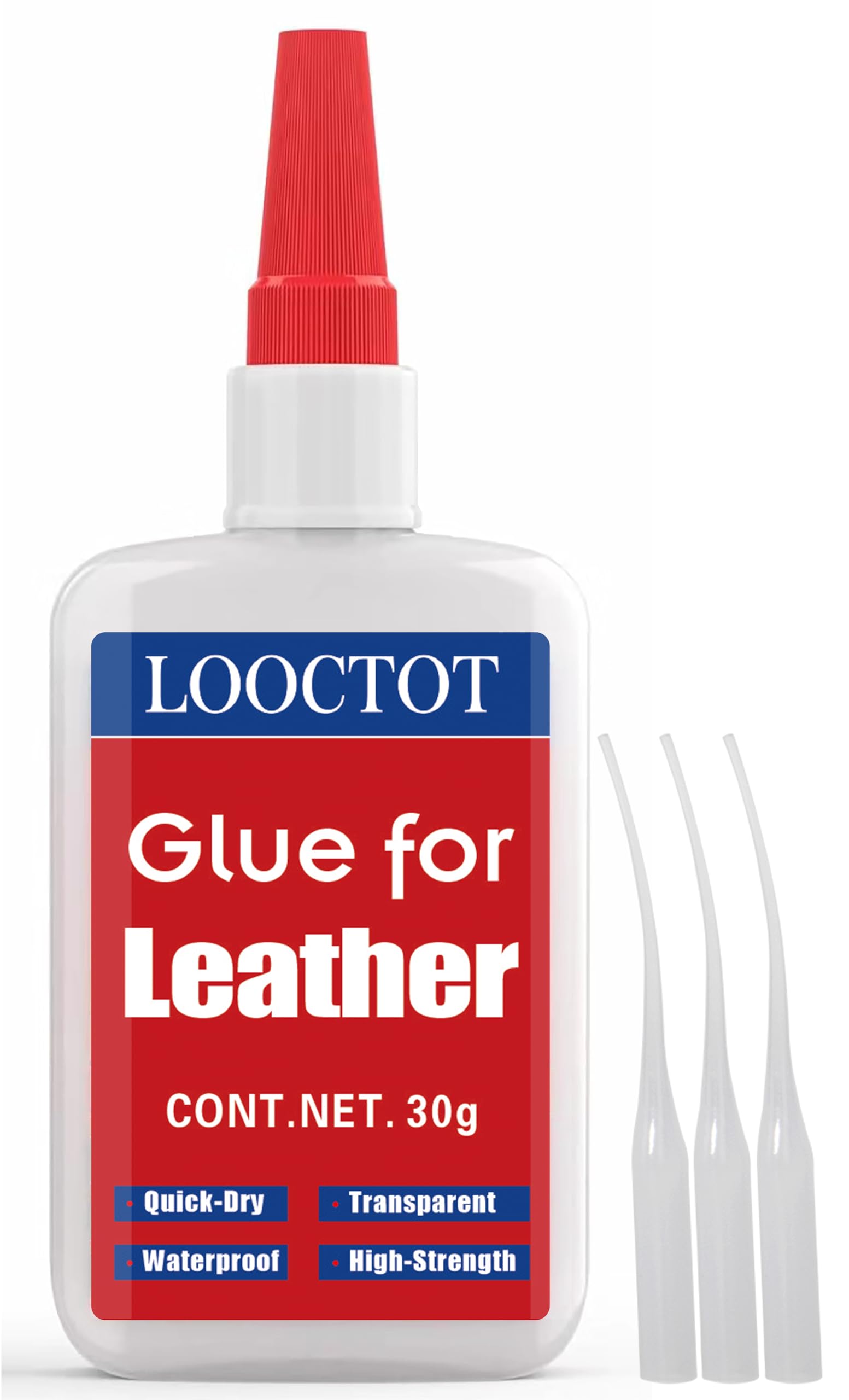 30g Leather Glue - Strong Adhesive for Purses, Sofas, Furniture & Leathercraft | Super Instant Bonding, Quick-Dry Waterproof Clear Glue | Perfect for Leather Repairs, DIY Projects & Upholstery