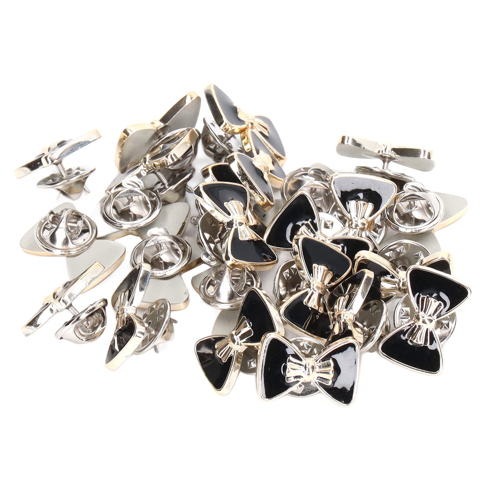 150 Pcs Cute Bow Brooch Buttons - Instant Button Pins for Women's Shirts, Dresses, Jeans & Bags - Fashion Accessories for Clothing Decoration & DIY Crafts (Perfect for Parties, Weddings & Daily Outfits)
