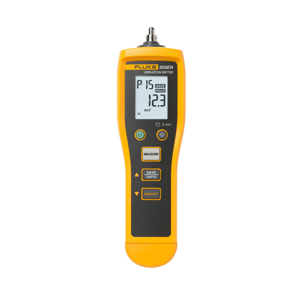 Fluke 802/EN Vibration Tester - Professional Handheld Vibration Meter for Industrial Equipment Maintenance | Perfect for HVAC Systems, Motors, Pumps and Rotating Machinery Monitoring