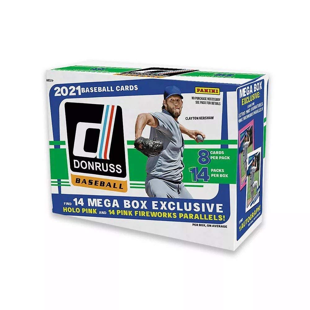 2021 Donruss MLB Baseball Trading Cards Mega Box - Factory Sealed Collectors Edition | Perfect for Baseball Fans, Card Collectors & Fantasy Sports Enthusiasts
