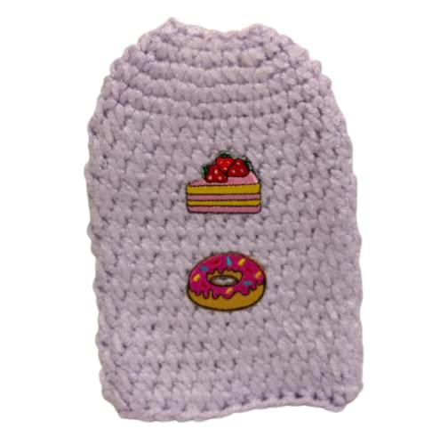 Purple Donut Cake Hand Soap Dispenser Cover - Handmade Crochet Bathroom Decor for Kitchen, Bath, and Home