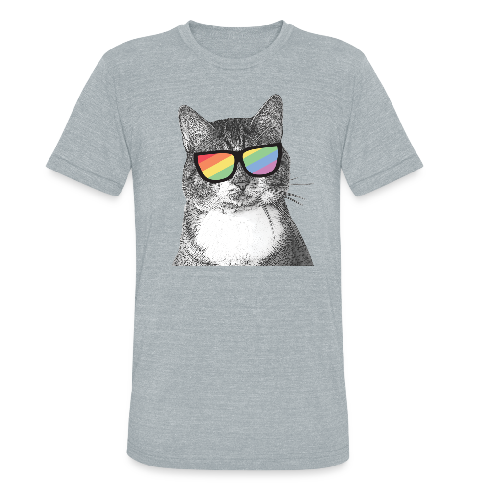 Pride Cat Tri-Blend T-Shirt - Soft & Comfortable LGBTQ+ Graphic Tee for Men & Women - Perfect for Pride Month, Casual Wear & Everyday Outfits