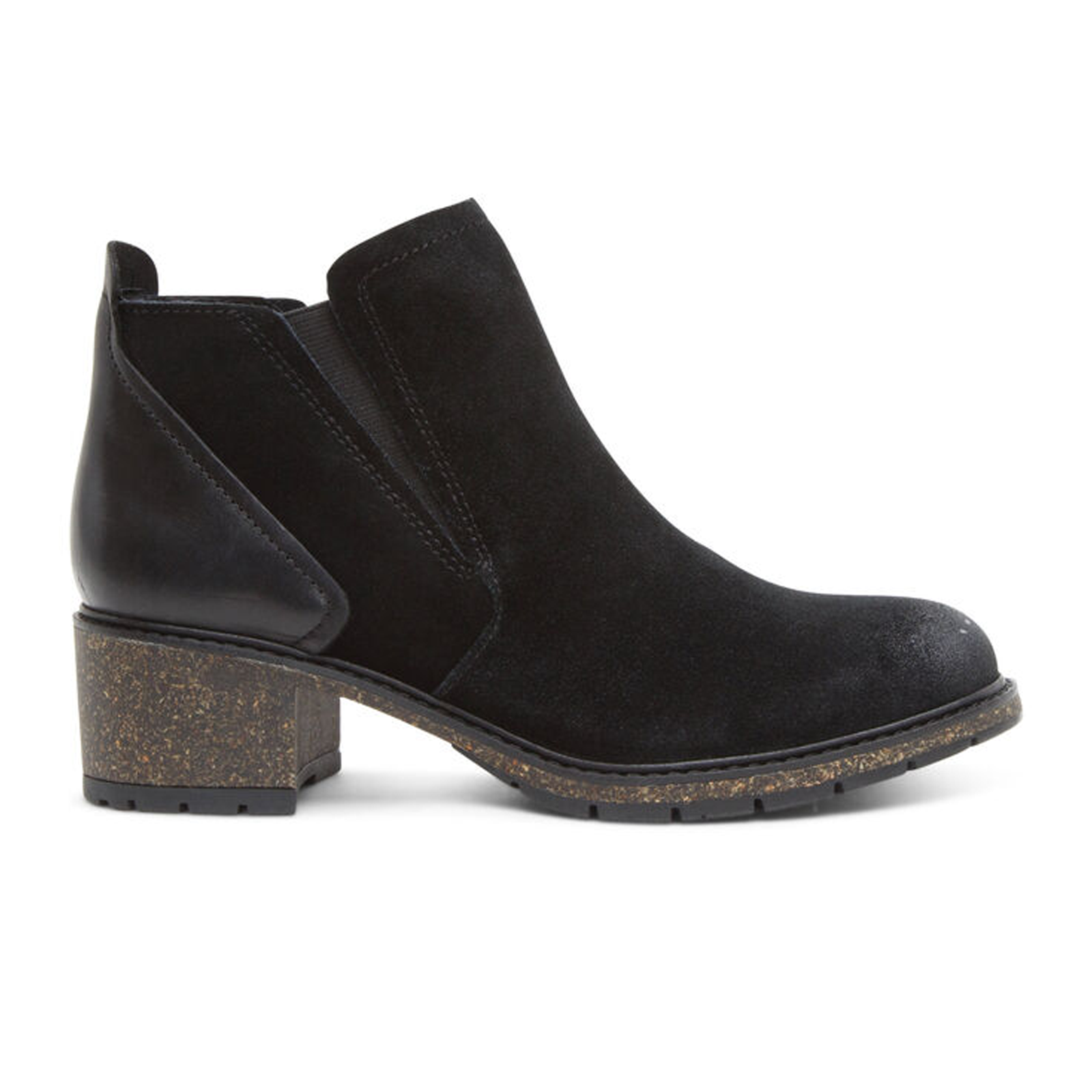 Aetrex Frankie Women's Black Leather Ankle Boots - Comfortable & Stylish for Work, Casual Outings & Everyday Wear