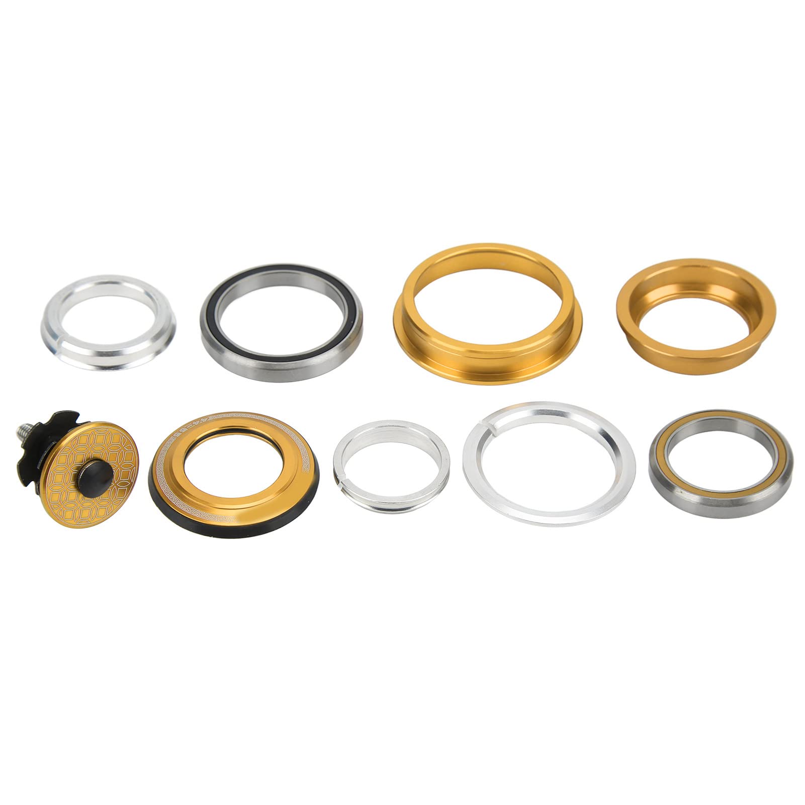 Uxsiya Lightweight High-Strength Bike Bearing Headset for Cone Tube Fork - Durable & Labor-Saving Cycling Component for Mountain Bikes & Road Bikes