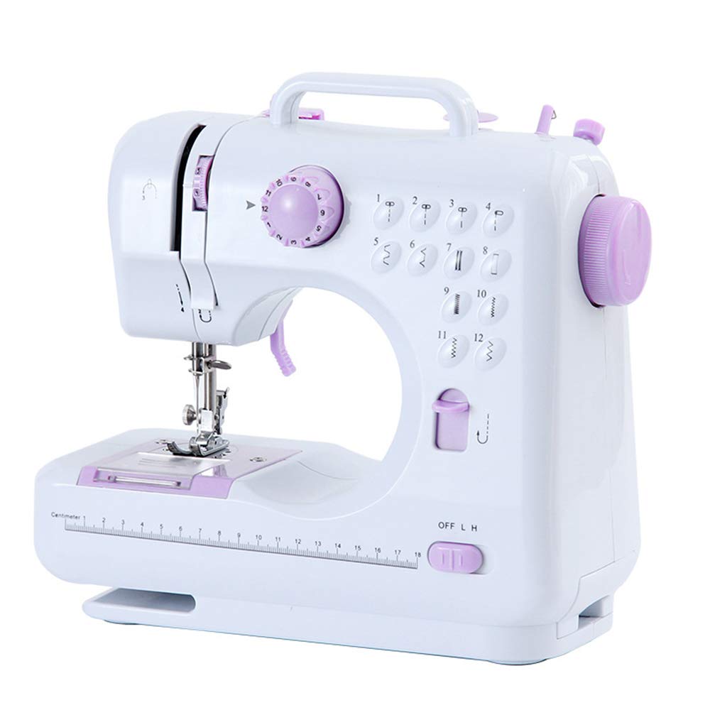 12 Built-in Stitch Electric Sewing Machine - Portable Household Quilting & Embroidery Tool for DIY Crafting | Perfect for Home Tailoring, Costume Making & Fabric Projects