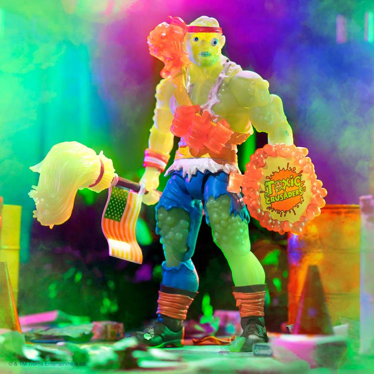 Toxic Crusaders ULTIMATES! Toxie (Radioactive Red Rage) Action Figure - Collectible Toy for Fans, Horror Movie Merchandise & 90s Nostalgia - Perfect for Display, Gifts, and Pop Culture Collections