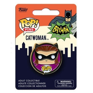 DC Universe Pop! Pins - Catwoman Classic TV Series Collectible Enamel Pin - Perfect for Cosplay, Gifts & Pop Culture Fans