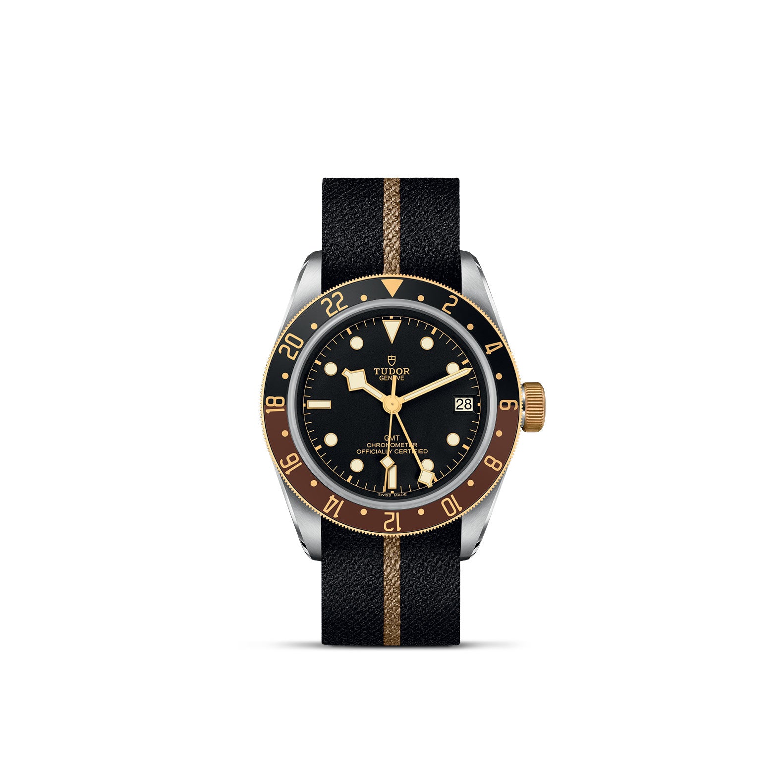 Black Bay GMT S&G Watch - Luxury Stainless Steel & Gold Automatic Timepiece for Men | Perfect for Travel, Business & Everyday Wear