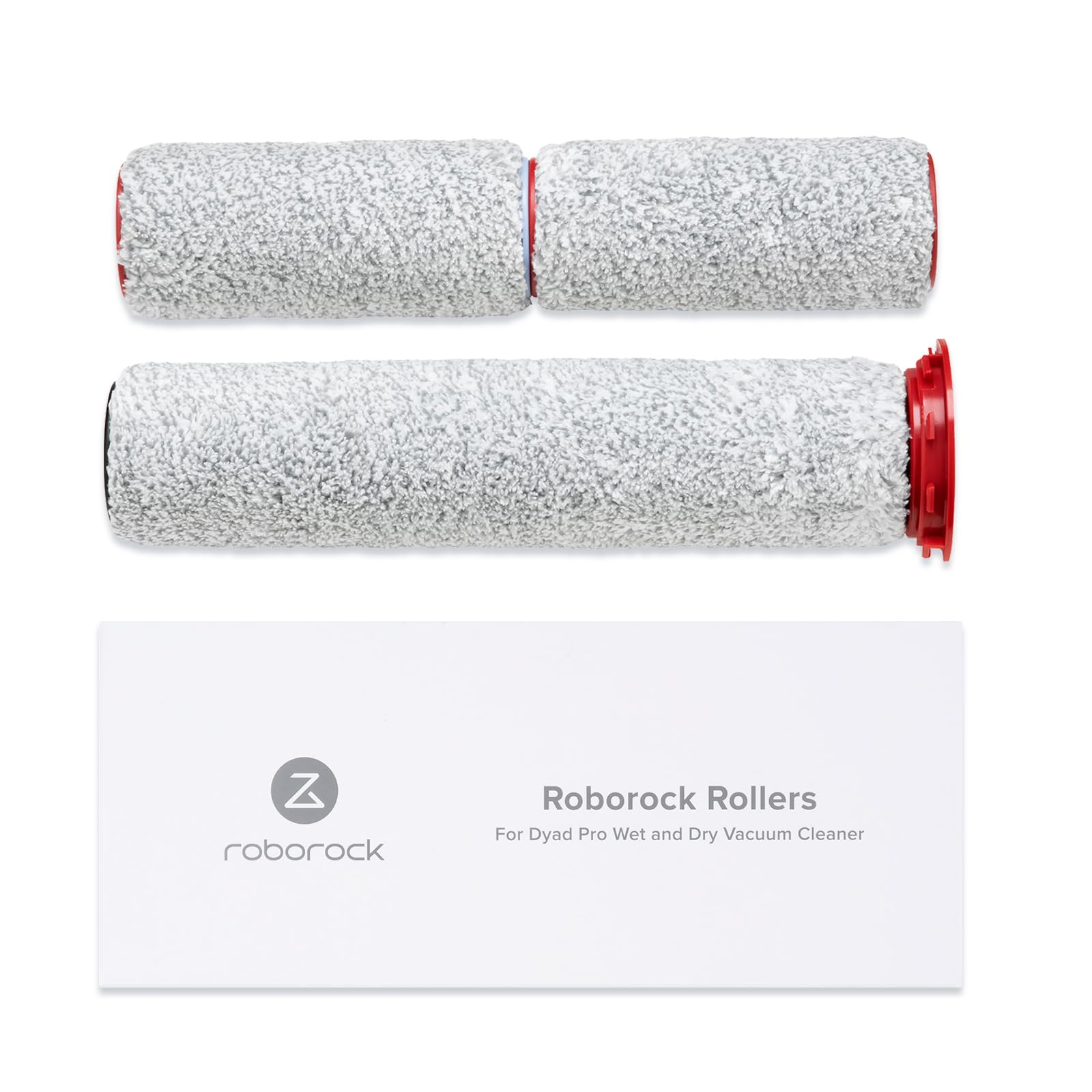 Roborock 3-Pack Soft Roller Brush Replacement for Dyad Pro & Dyad Pro Combo Wet Dry Vacuum Cleaner - Compatible Accessories Kit for Mopping and Deep Cleaning Floors, Carpets, and Hard Surfaces