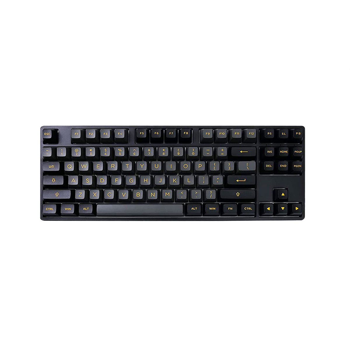 Akko 5087B Plus Black & Gold Wireless Mechanical Keyboard - Hot Swappable, RGB Backlit, CS Silver Switch for Gaming & Office Use