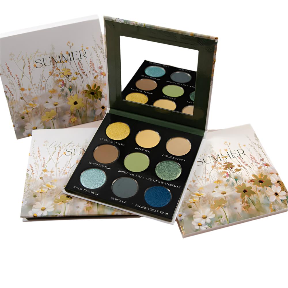 Sydney Grace Western Summer Eyeshadow Palette - 15 Highly Pigmented Matte & Shimmer Shades for Day & Night Makeup Looks | Perfect for Summer, Festivals & Special Occasions
