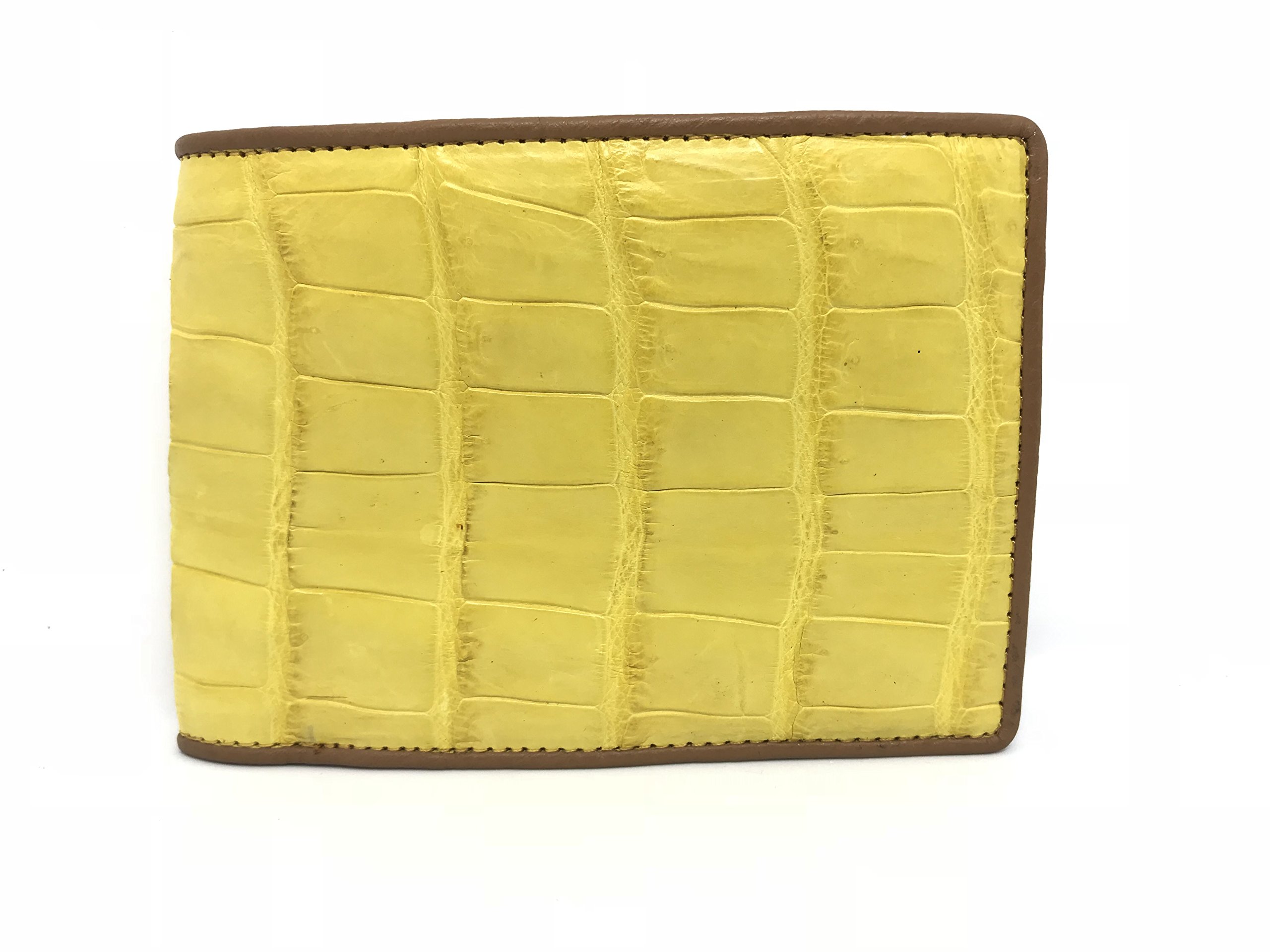 Genuine Crocodile Leather Bifold Wallet for Men - Luxury Alligator Skin Billfold Wallet - Perfect for Business, Travel & Everyday Use