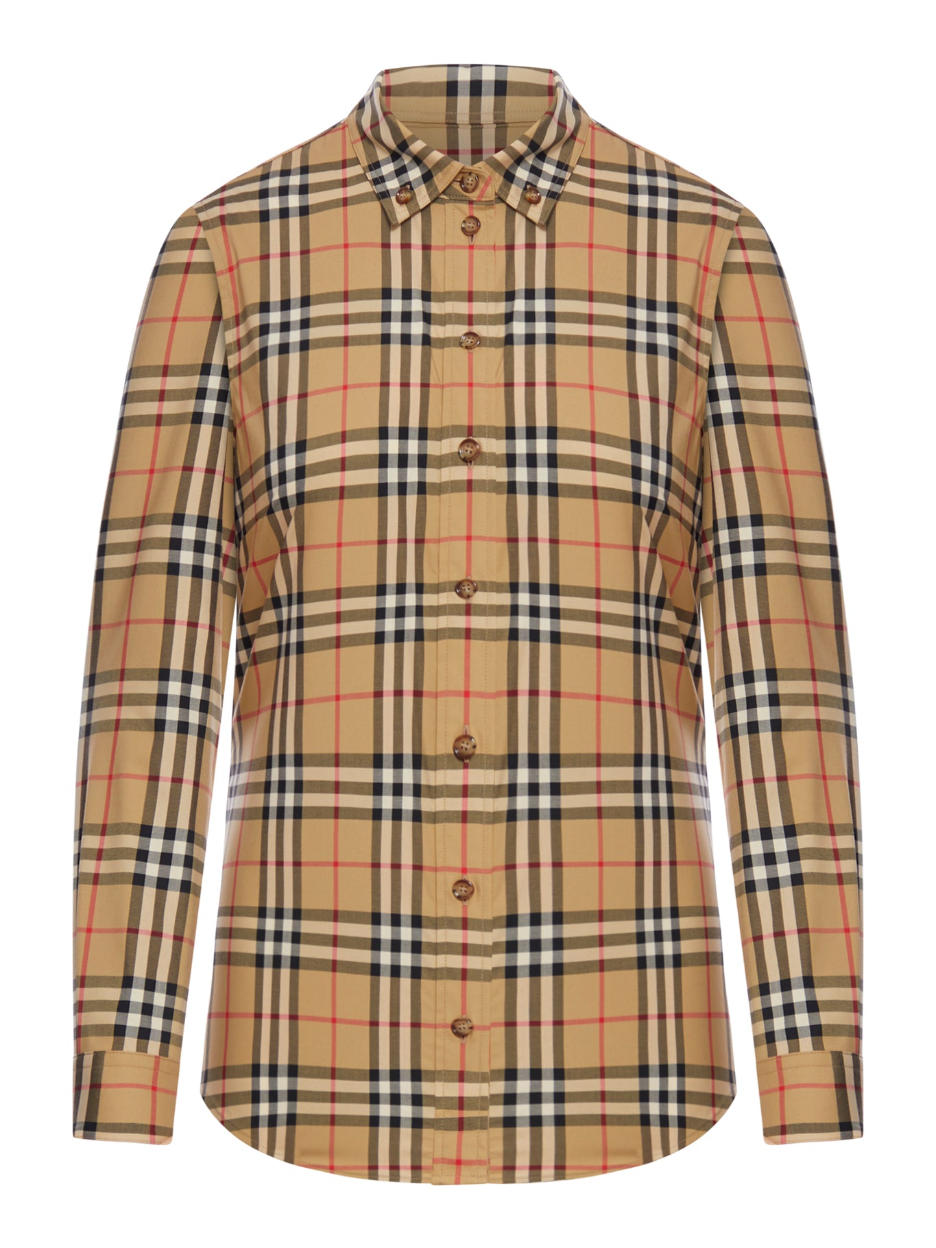 Burberry Lapwing Shirt in Nude Neutrals - Classic Beige Checkered Button-Up Shirt for Men | Perfect for Office Wear, Casual Outings & Smart Events | Style #8083149 A7028