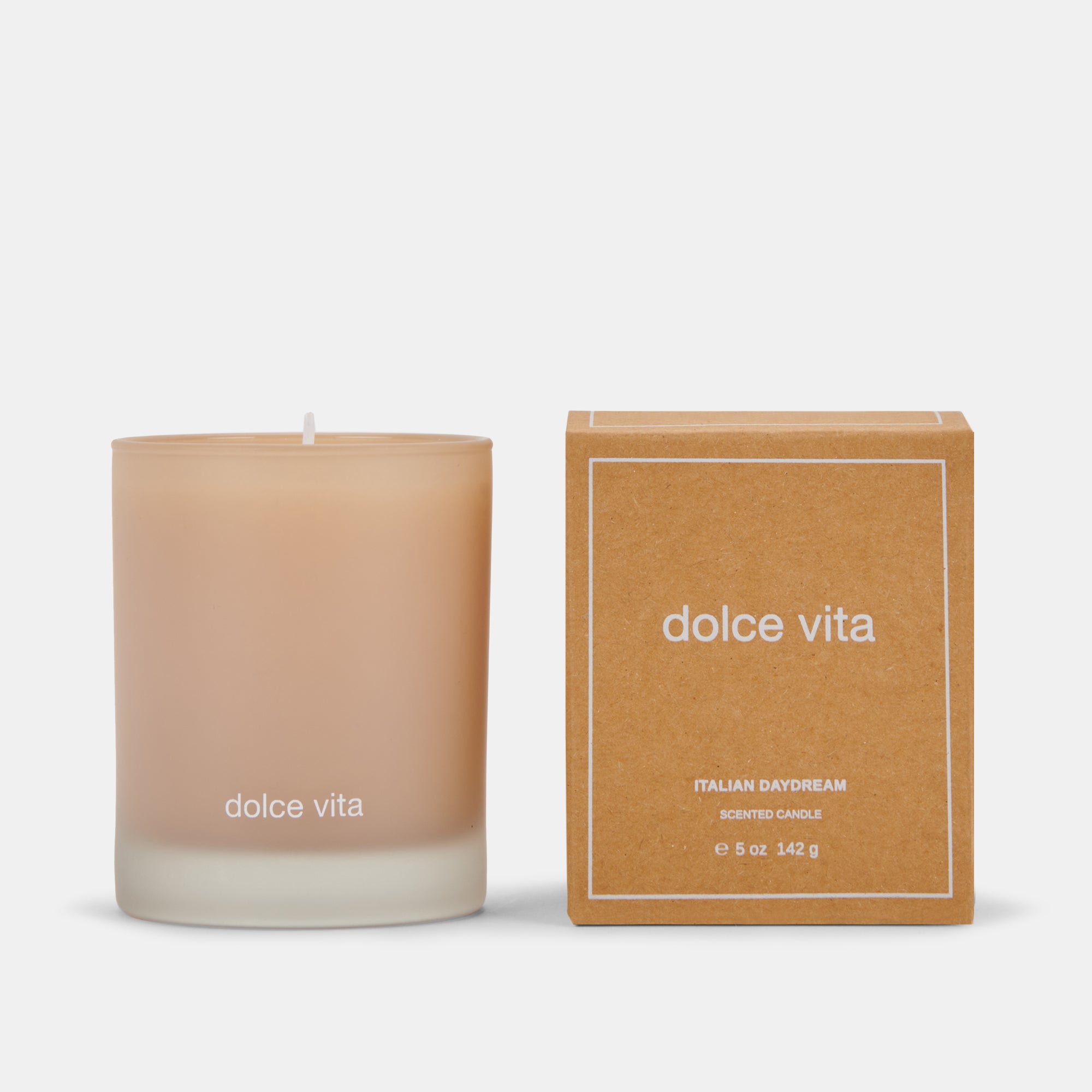 DOLCE VITA Luxury Scented Candle - Long Lasting Soy Wax Candle with Premium Fragrance for Home, Spa, Yoga & Romantic Dinner Ambiance