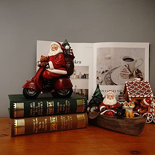 Santa Train Christmas Decorations 2023 - Indoor Holiday Statues & Figurines for Home Decor, LJFFJL-3006 | Perfect for Living Room, Bedroom, Office & Christmas Tree Decorations