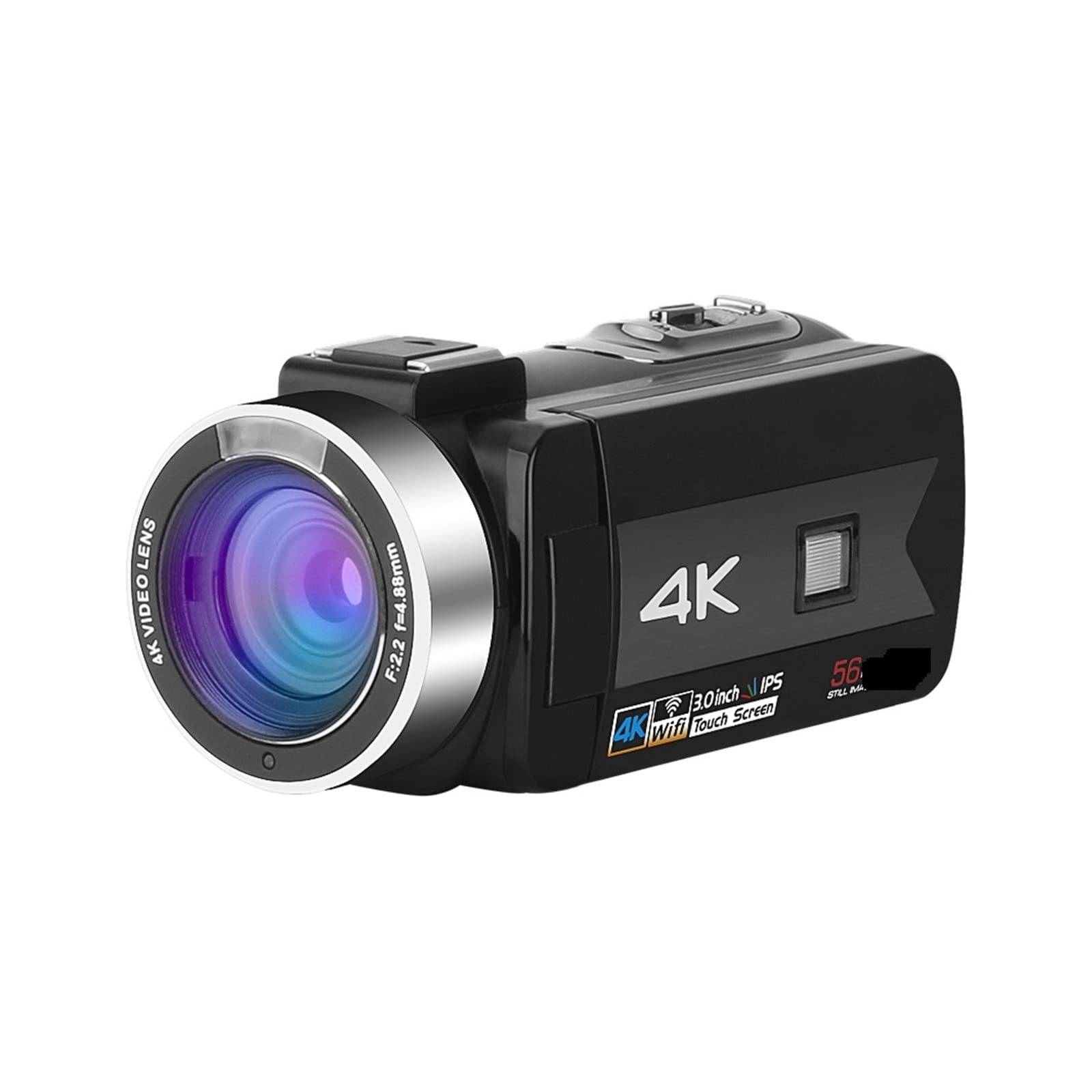 AUBEST 4K 56MP Digital Video Camera Camcorder with Night Vision - Live Streaming Webcam, Vlog & Photography Recorder - Includes 128GB SD Card & Nero Software - Perfect for YouTube, TikTok, Travel Vlogging & Home Security Monitoring