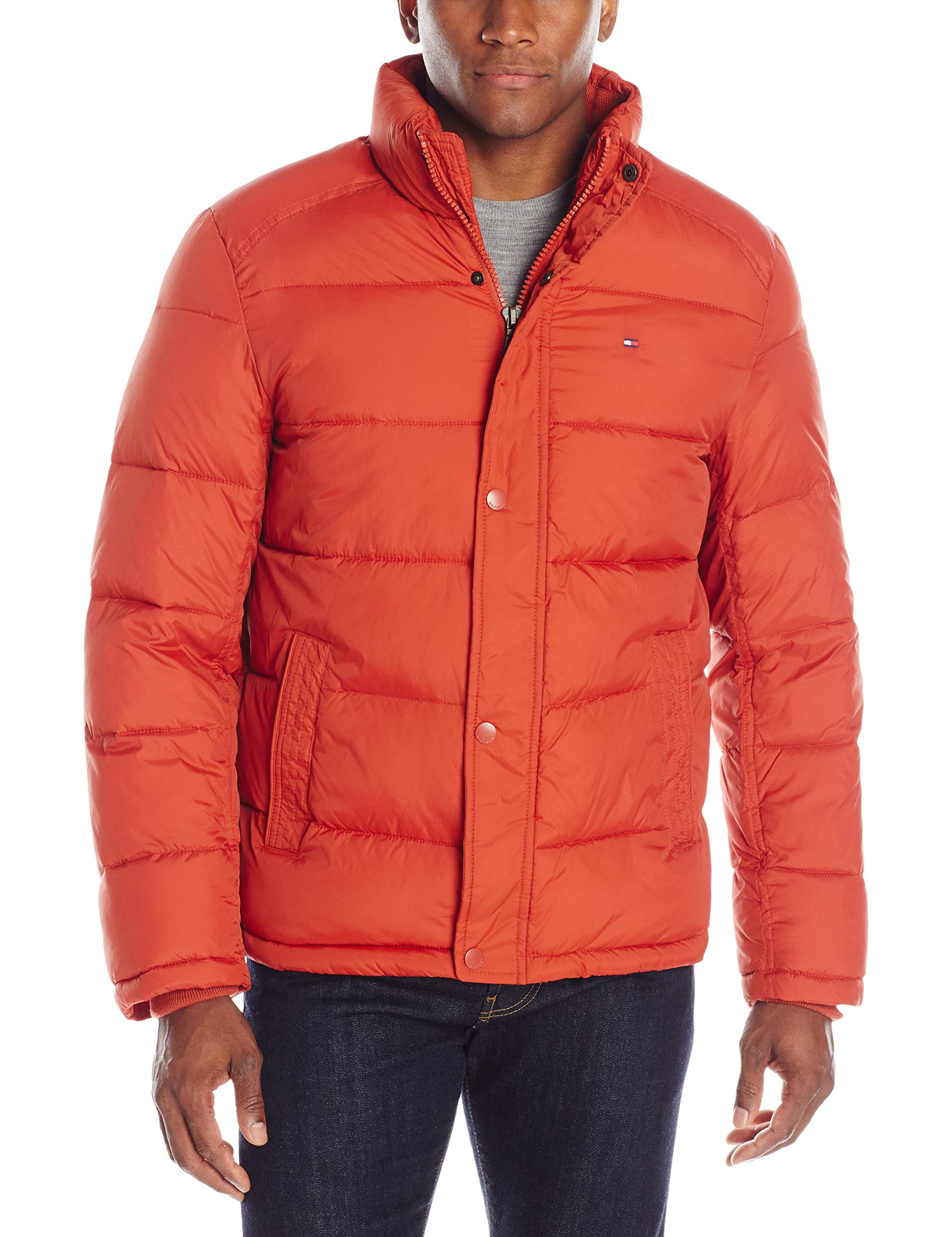 Tommy Hilfiger Men's Classic Puffer Jacket - Lightweight Winter Coat for Men | Standard & Big & Tall Sizes | Warm Insulated Outerwear for Cold Weather, Outdoor Activities & Casual Wear