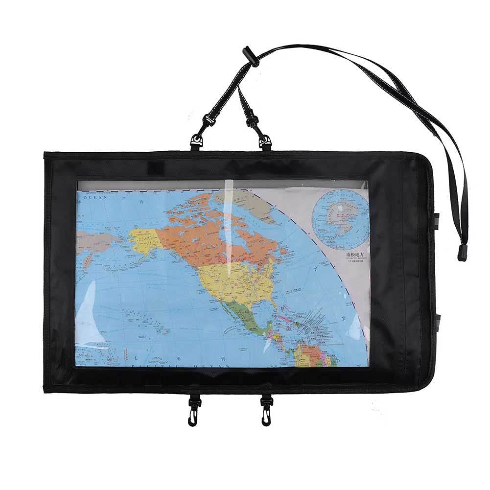 Waterproof Map Case Holder - Clear Window Military Transparent Dry Bag Protector Pouch for Hiking, Camping, Kayaking & Outdoor Adventures - Keep Electronics, Documents & Valuables Safe from Rain & Moisture