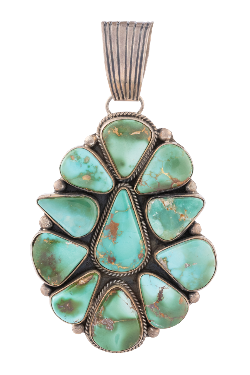 Royston Turquoise Multi Stone Pendant Necklace - Handcrafted Sterling Silver Jewelry with Natural Gemstones | Perfect for Boho Chic, Western Style & Gift Giving