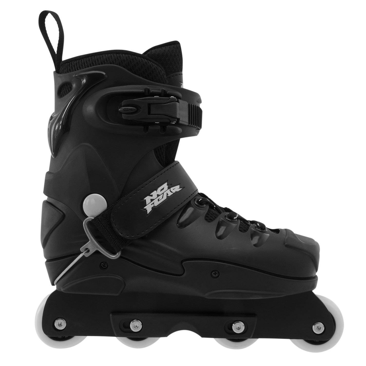No Fear Men's Aggressive Skate Roller Boots - Black - High-Performance Skates for Street & Park Skating, Ice Skating, and Extreme Sports