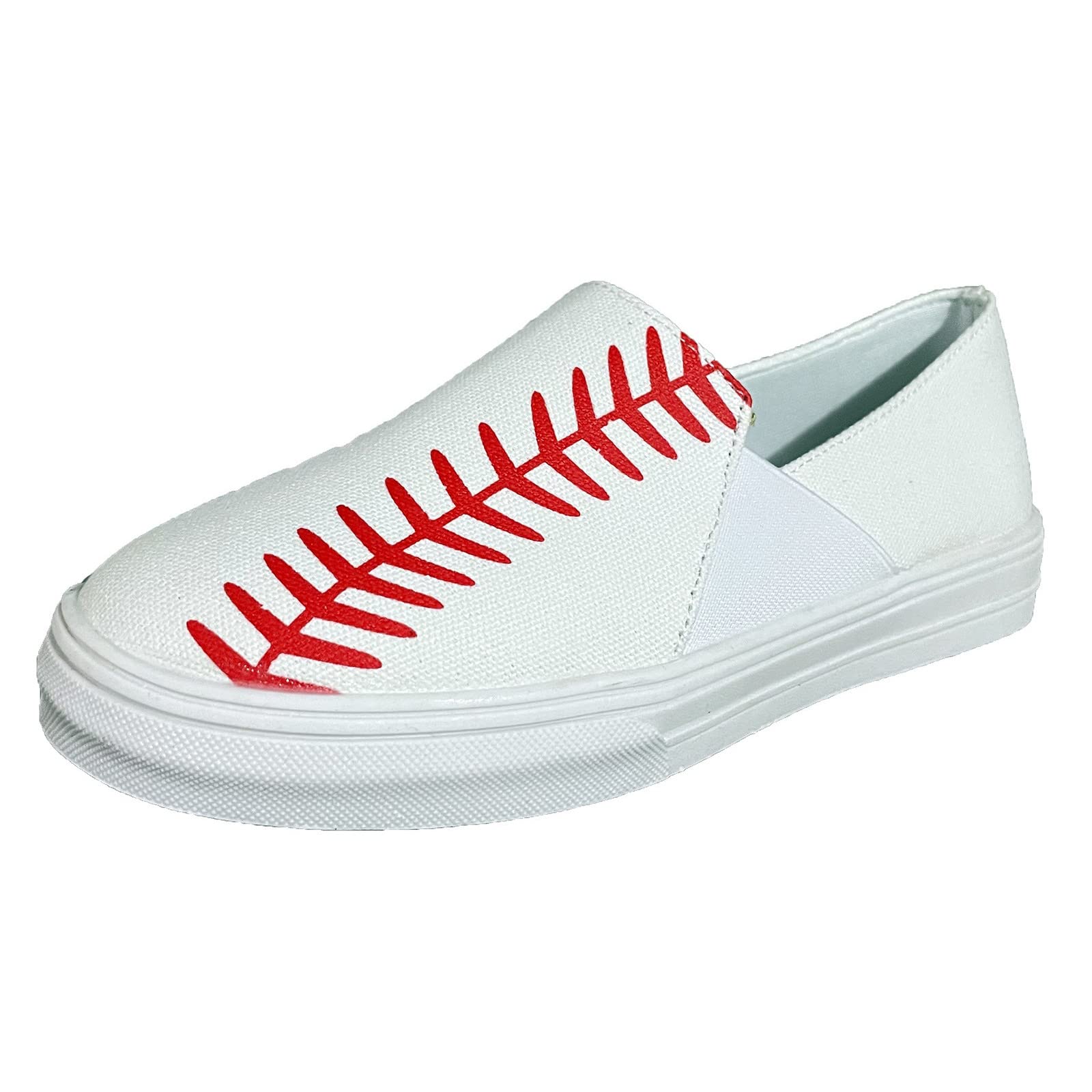 Women's Casual Slip-On Canvas Shoes - Low Heel Comfortable Work & Dress Flats - Perfect for Office, Walking & Everyday Wear