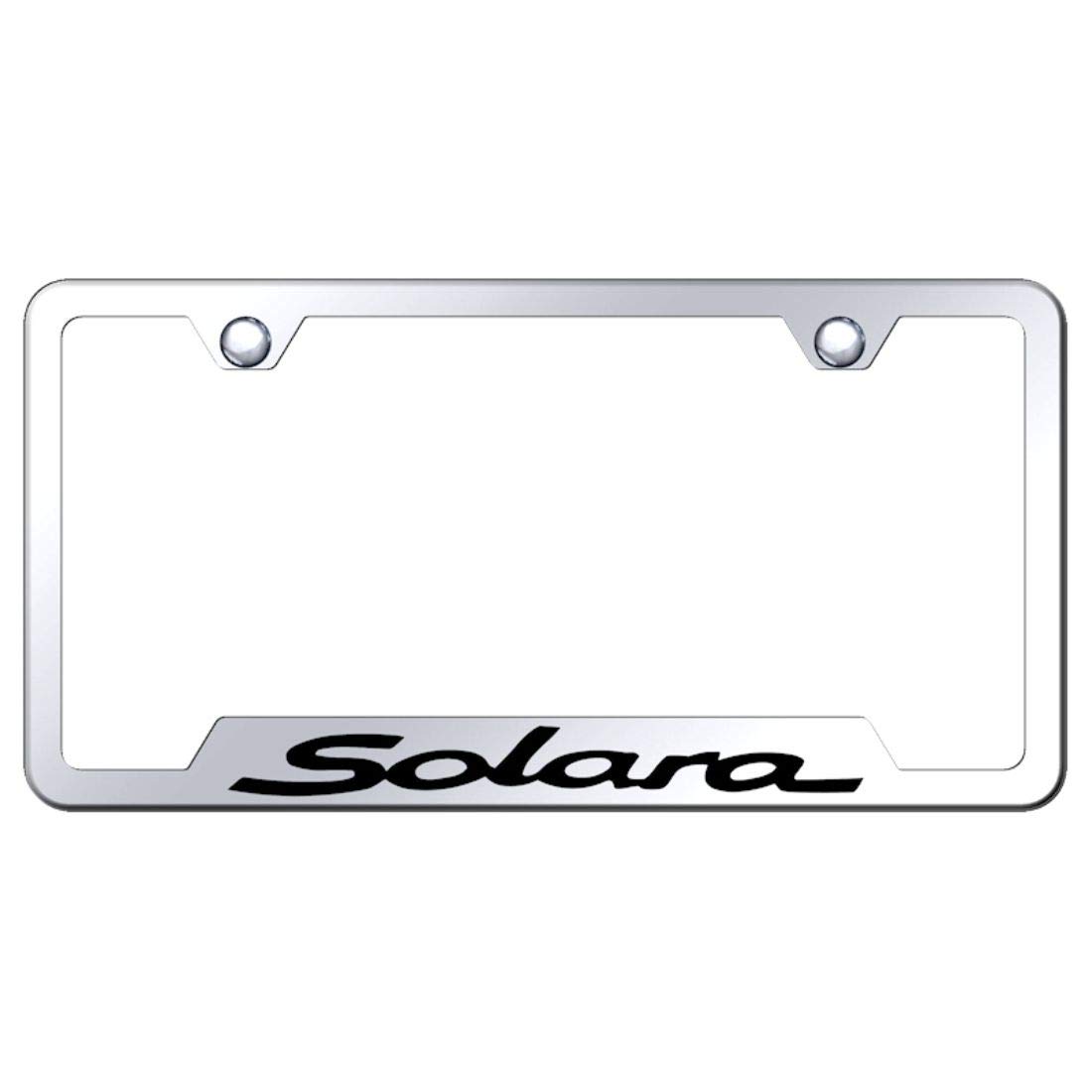 Polished Stainless Steel License Plate Frame for Toyota Solara - Durable & Rustproof Car Accessory for Enhanced Vehicle Appearance (Fits 2000-2008 Models) - Perfect for Car Enthusiasts & Daily Commuters