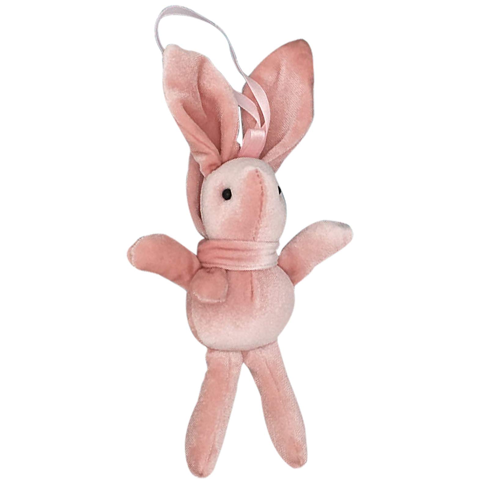 Cute Rabbit Plush Flower Pendant Doll - Valentine's Day & Easter Decorative Gift for Home, Party, and Egg Hanging Decorations