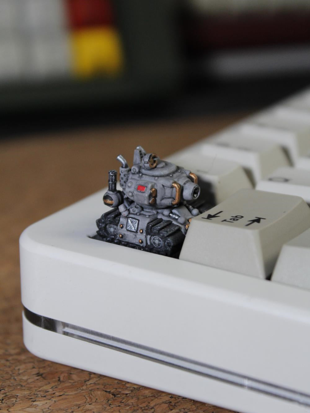 Metal Slug Tank Coating Resin Keycaps - Custom Mechanical Keyboard Artisan Keycaps for Gaming & Typing - Perfect for Gamers, Programmers & Keyboard Enthusiasts