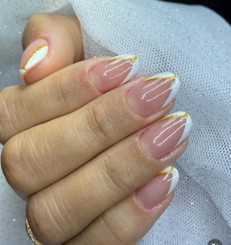 12PCS Fake Nails Set - Lightweight Press on Nails with Strong Glue, Long Lasting Artificial Nails for Women, Easy to Apply at Home - Perfect for Weddings, Parties, Halloween & Special Occasions