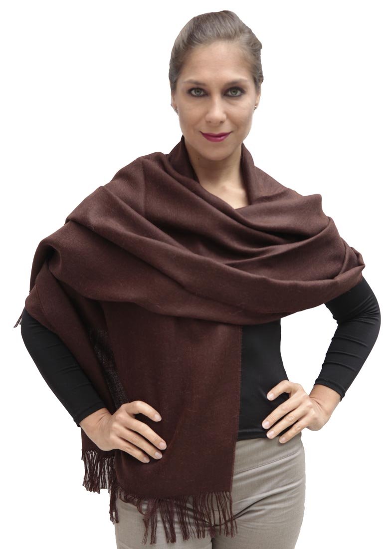Luxury 100% Baby Alpaca Wool Shawl Wrap for Women - Ultra Soft & Warm Woven Scarf - Perfect for Winter, Travel, and Special Occasions