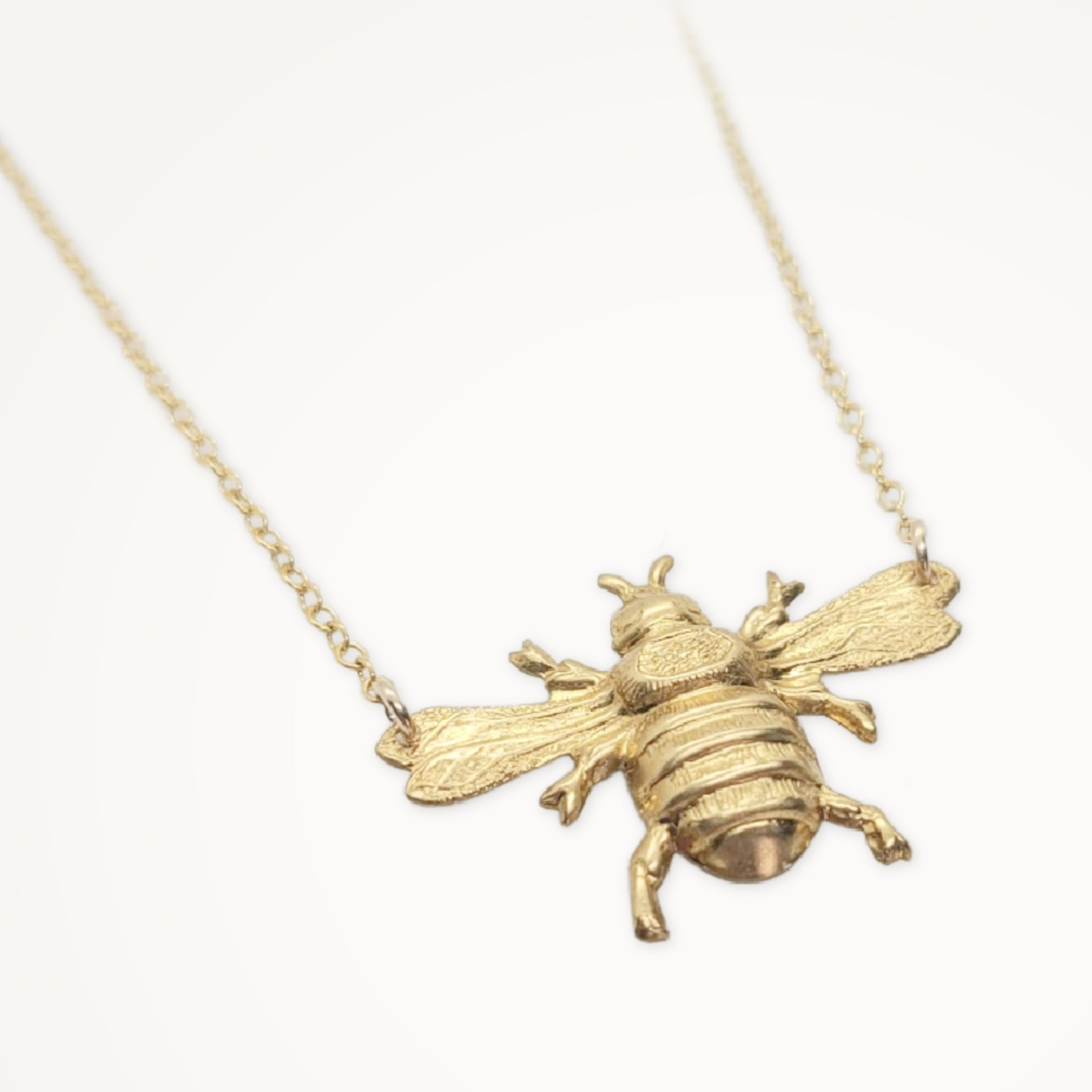 Baby Bee Necklace - Sterling Silver Honey Bee Pendant for Women - Perfect for Mother’s Day, Birthday Gifts & Everyday Jewelry