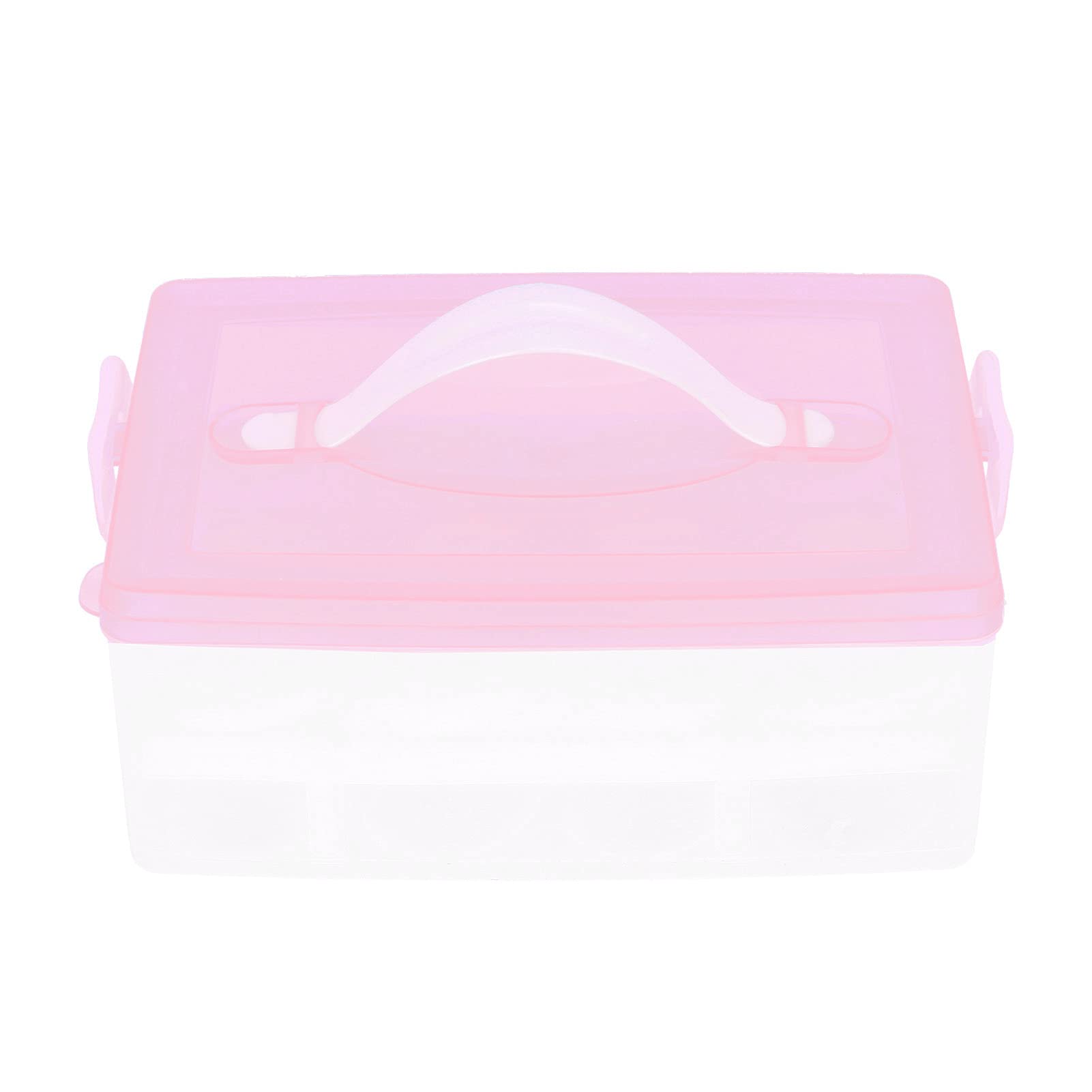Portable Plastic Egg Holder for Refrigerator - 24 Grid Egg Storage Container with Handle, Camping & Kitchen Food Organizer | Perfect for Fridge Organization, Picnics, and Travel