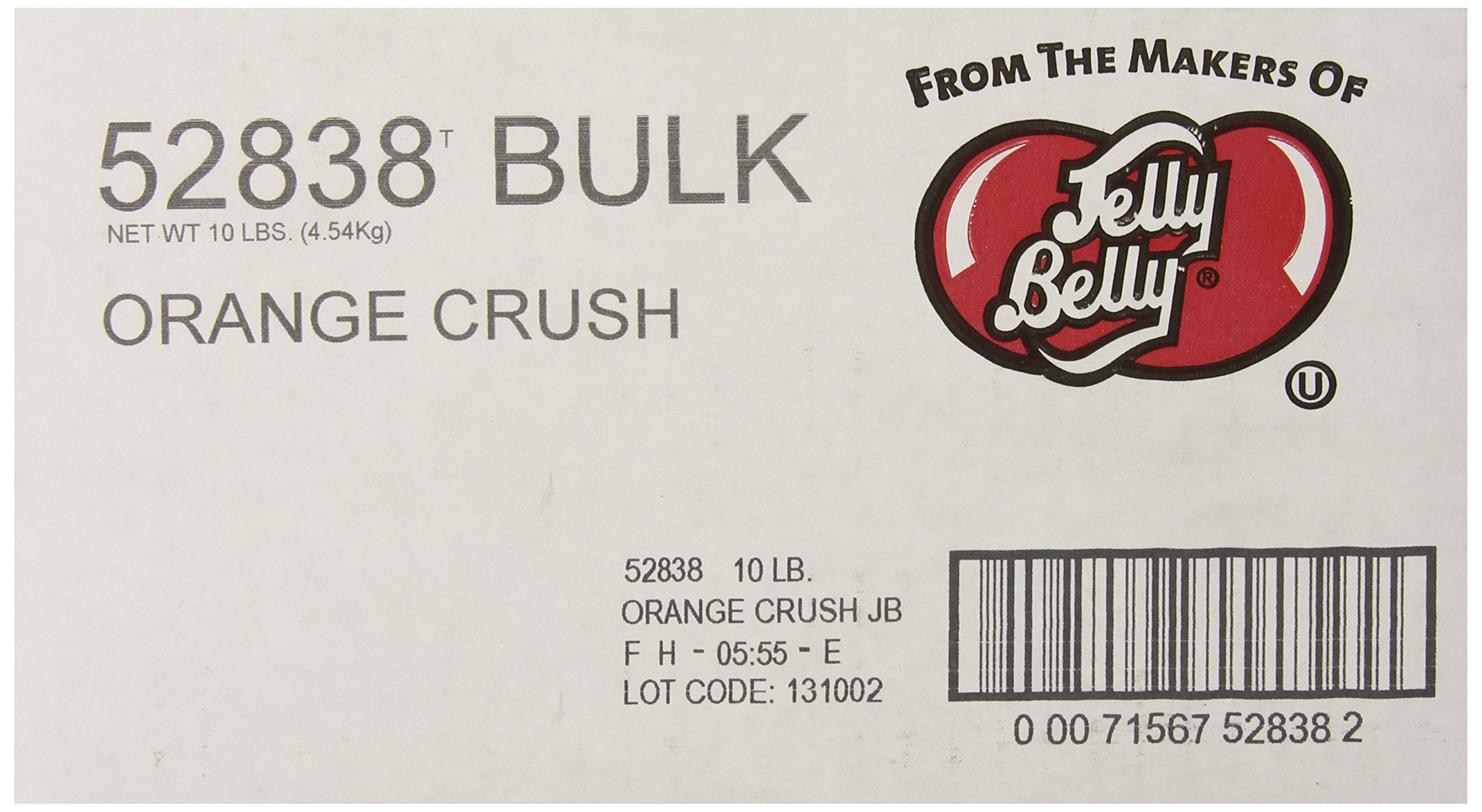 Jelly Belly Soda Pop Shoppe Orange Crush Jelly Beans - 10-Pound Bulk Box | Candy for Parties, Gifts & Movie Nights