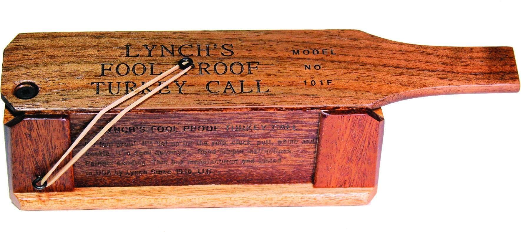 Lynch Fool Proof Turkey Box Call - Premium Wooden Turkey Call for Hunting - Perfect for Spring & Fall Turkey Seasons - Ideal for Beginners & Experts