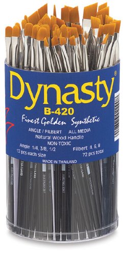 Dynasty Finest Golden Synthetic Brush Set - 72 Piece Professional Makeup Brush Kit for Foundation, Blending, Contouring & Eyeshadow - Perfect for Makeup Artists & Beauty Enthusiasts