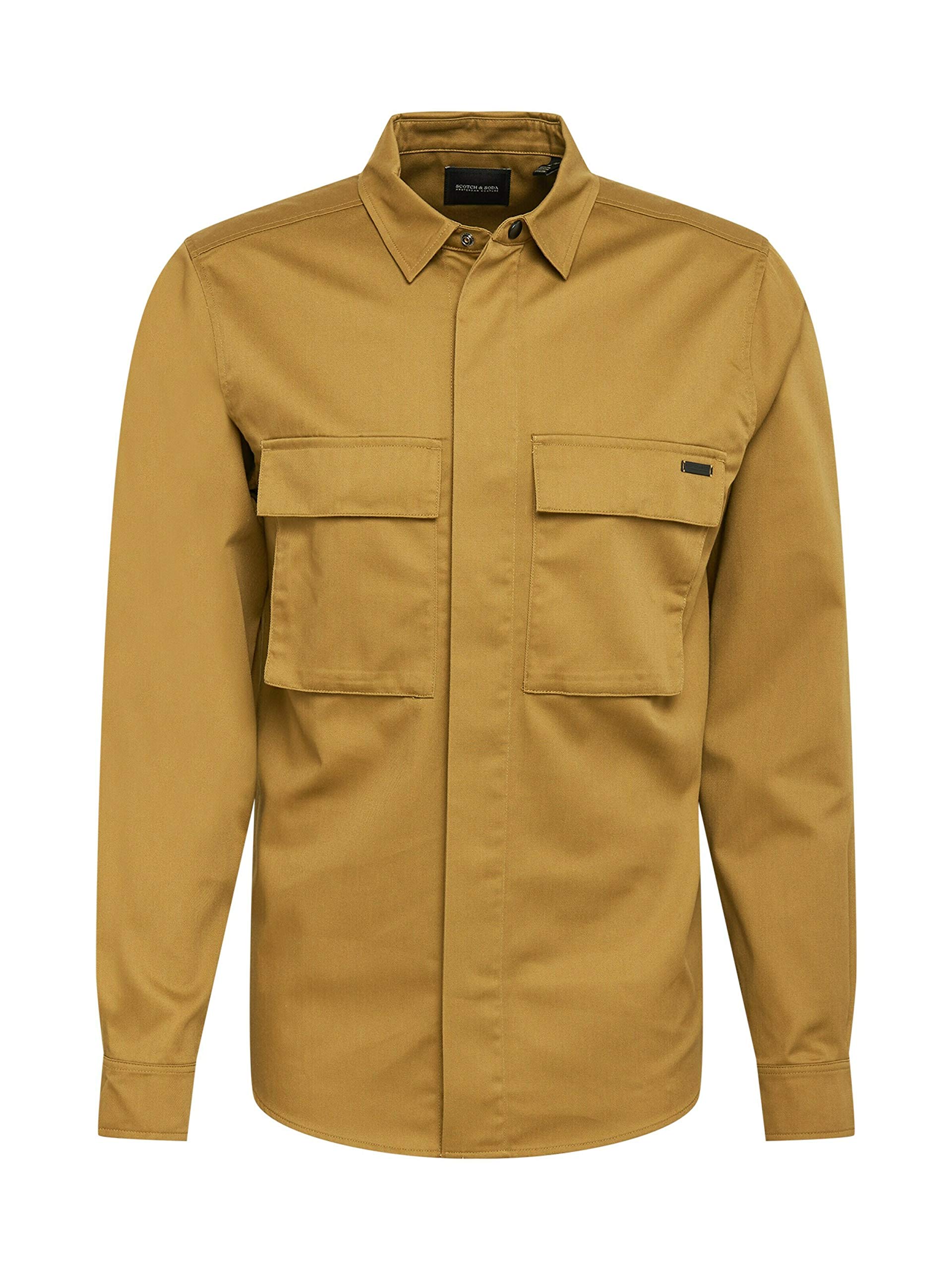 Scotch & Soda Seasonal Fit Clean Utility Shirt for Men | Casual Button Down Shirt with Functional Pockets | Perfect for Outdoor Adventures & Urban Style