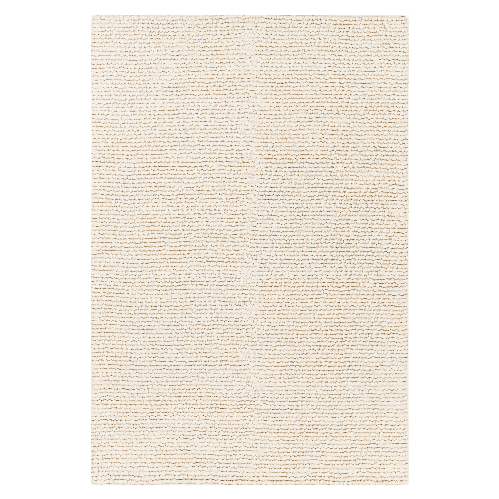 Como Ivory Hand Woven Wool Blend Area Rug - Soft & Durable - Multiple Sizes (5'x8', 8'x10', 9'x12') - Perfect for Living Room, Bedroom & Office Decor