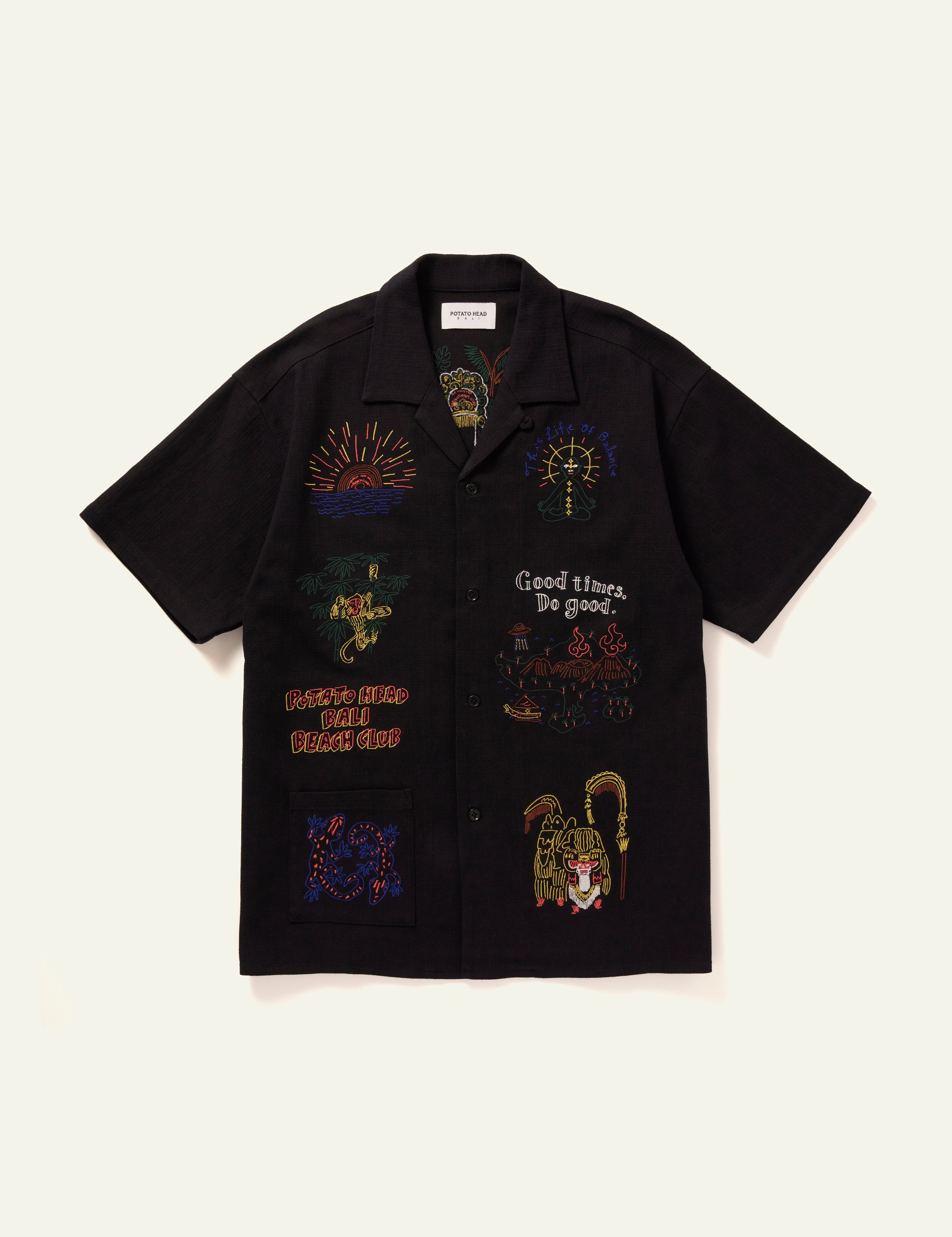 Bali Landscape Short Sleeve Shirt for Men - Tropical Vacation Shirt | PH002 SH011 | Perfect for Beach Holidays & Summer Outings