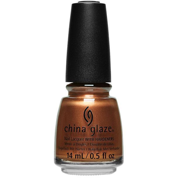 China Glaze Nail Polish - Copper Tunist #84654 (0.5 oz) - Metallic Copper Nail Lacquer for Professional Salon & Home Manicures