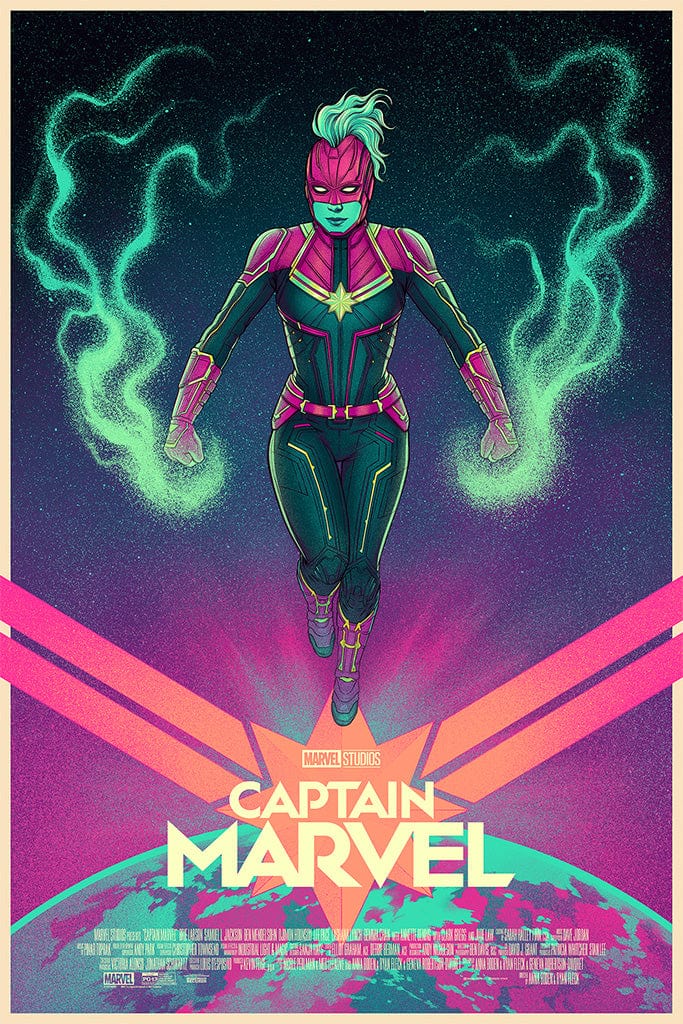 Captain Marvel (Variant) Poster - Premium Marvel Superhero Wall Art for Home, Office & Gifts | Collectible Movie Decor for Fans