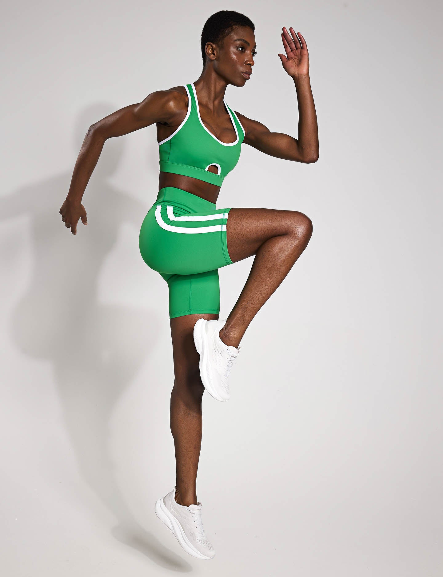 Clare Sports Bra for Women - High Support Workout Top - Kelly Green - Perfect for Yoga, Running & Gym Fitness