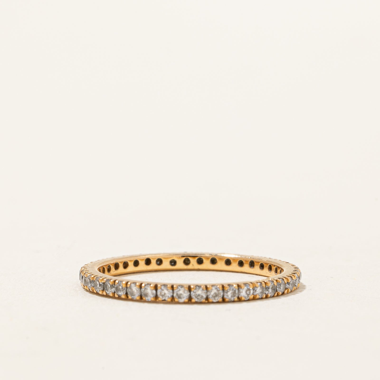 0.40ctw Diamond Eternity Ring for Women - Size 3.5 - Sparkling Wedding Band, Anniversary Gift, or Bridal Jewelry - Perfect for Proposals, Engagements & Special Occasions